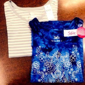 2 NWTs Justice Tops
